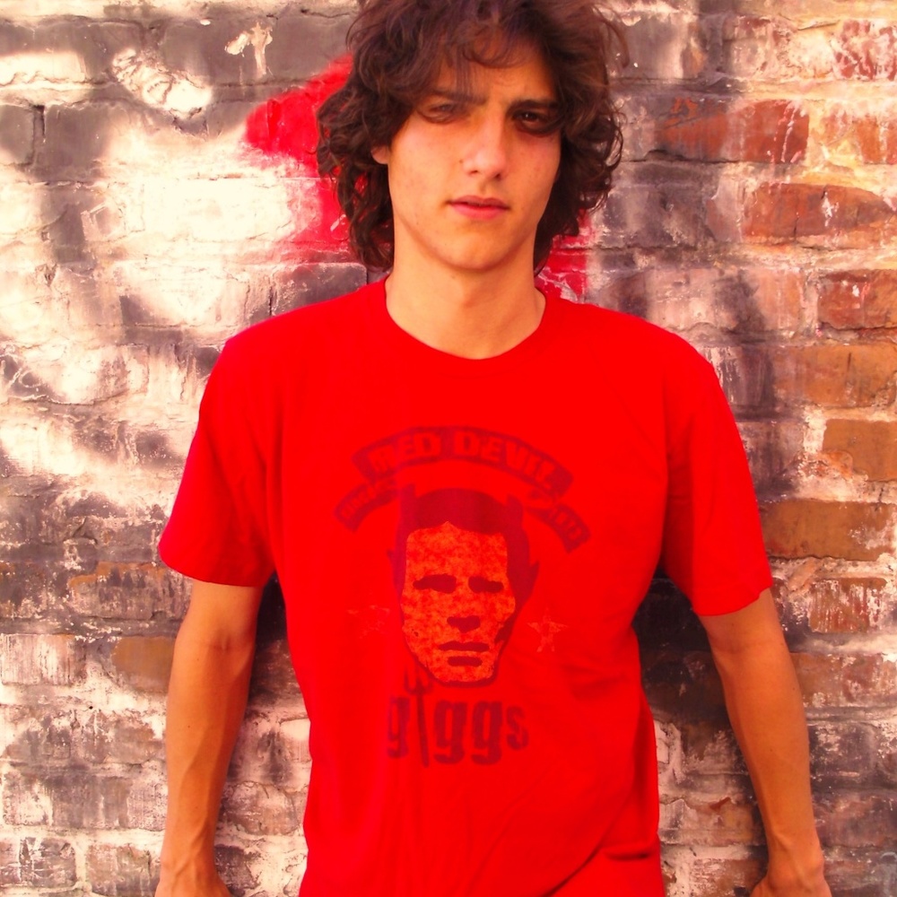 RYAN GIGGS "Red Devil Giggs" Size L T-Shirt